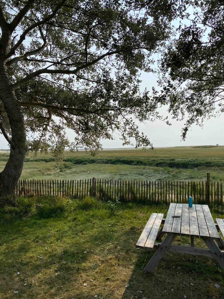 Le camping de Regnéville avec vue sur la mer